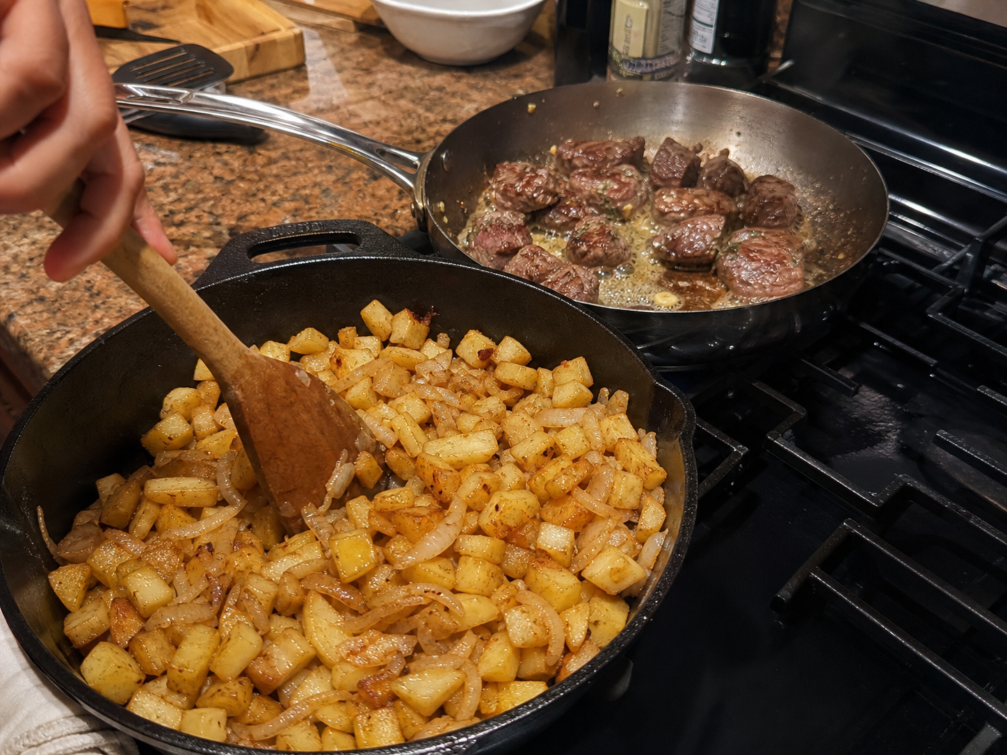 Cooking preparation steps